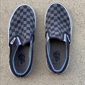Vans Slip On Shoe - Little Kid - Black / Gray